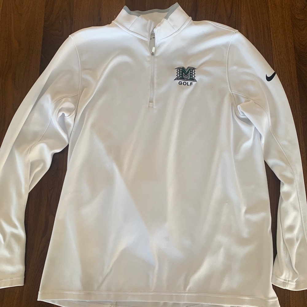 Nike Golf Dri-Fit Mens L Long Sleeve Pull Over “M” Logo